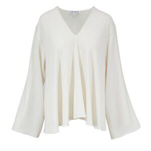 Elizabeth and James bell-sleeve off-white top